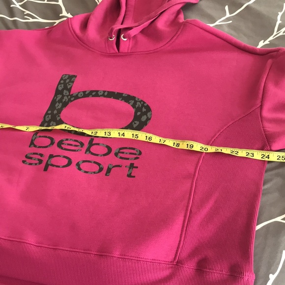 BEBE Sport Logo Fleece Hoodie Plus Size - Picture 3 of 6